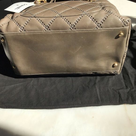 CHANEL Grey Small Zip Shopping Bag 31 CM NWT - Picture 5 of 12